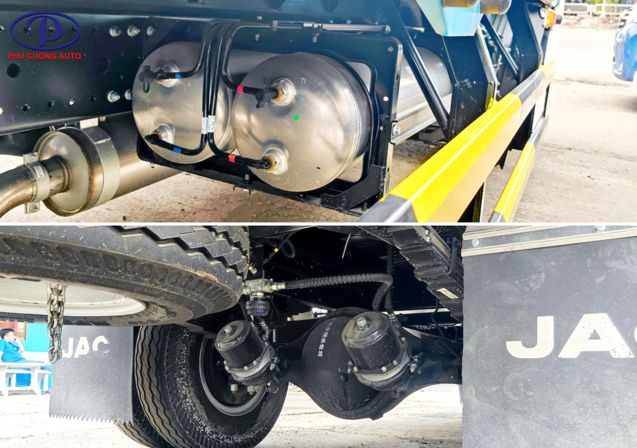 hệ thống thắng hơi xe jac n750plus e5 