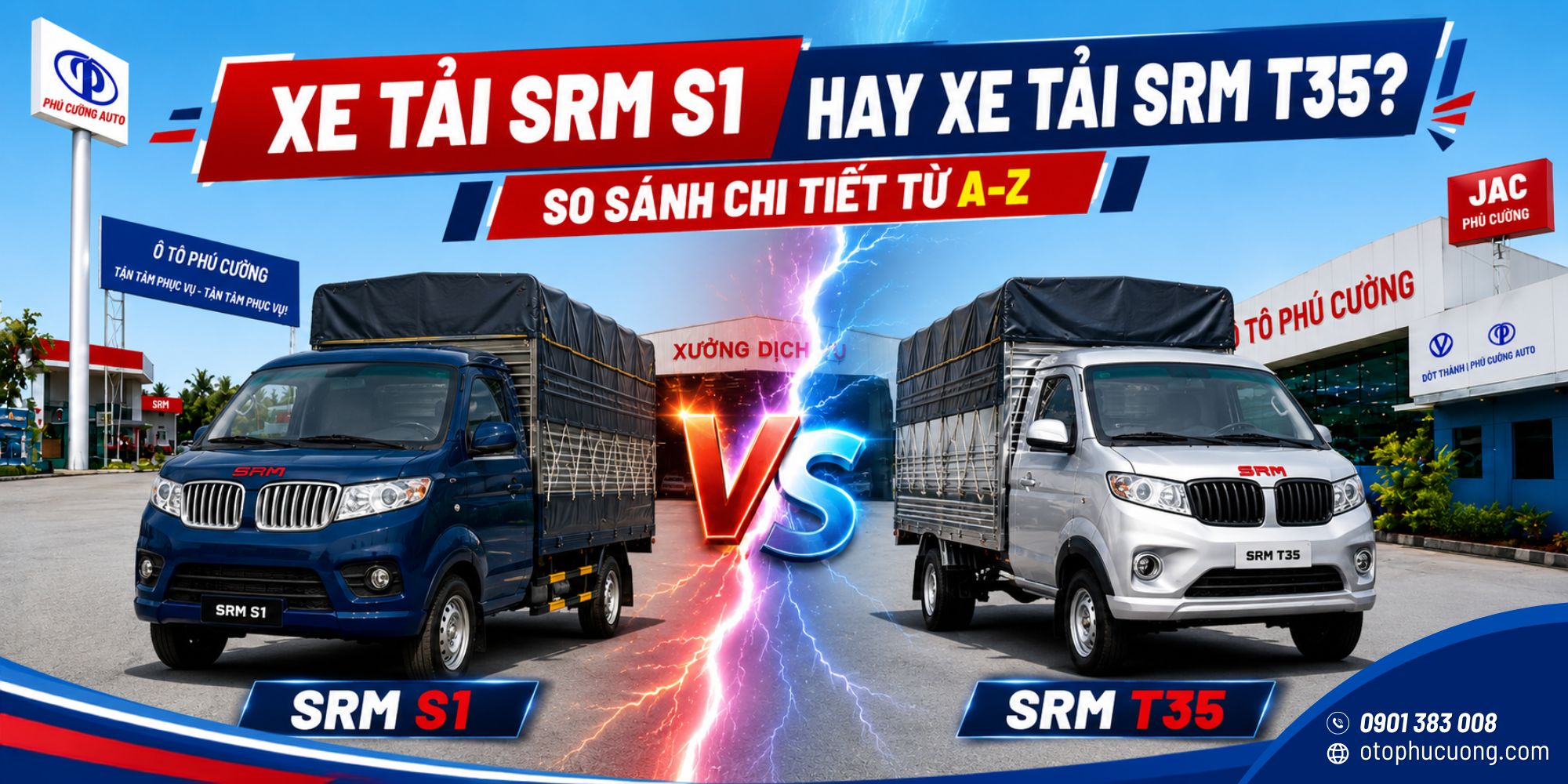 Xe tải SRM S1 hay SRM T35? So sánh chi tiết từ A–Z