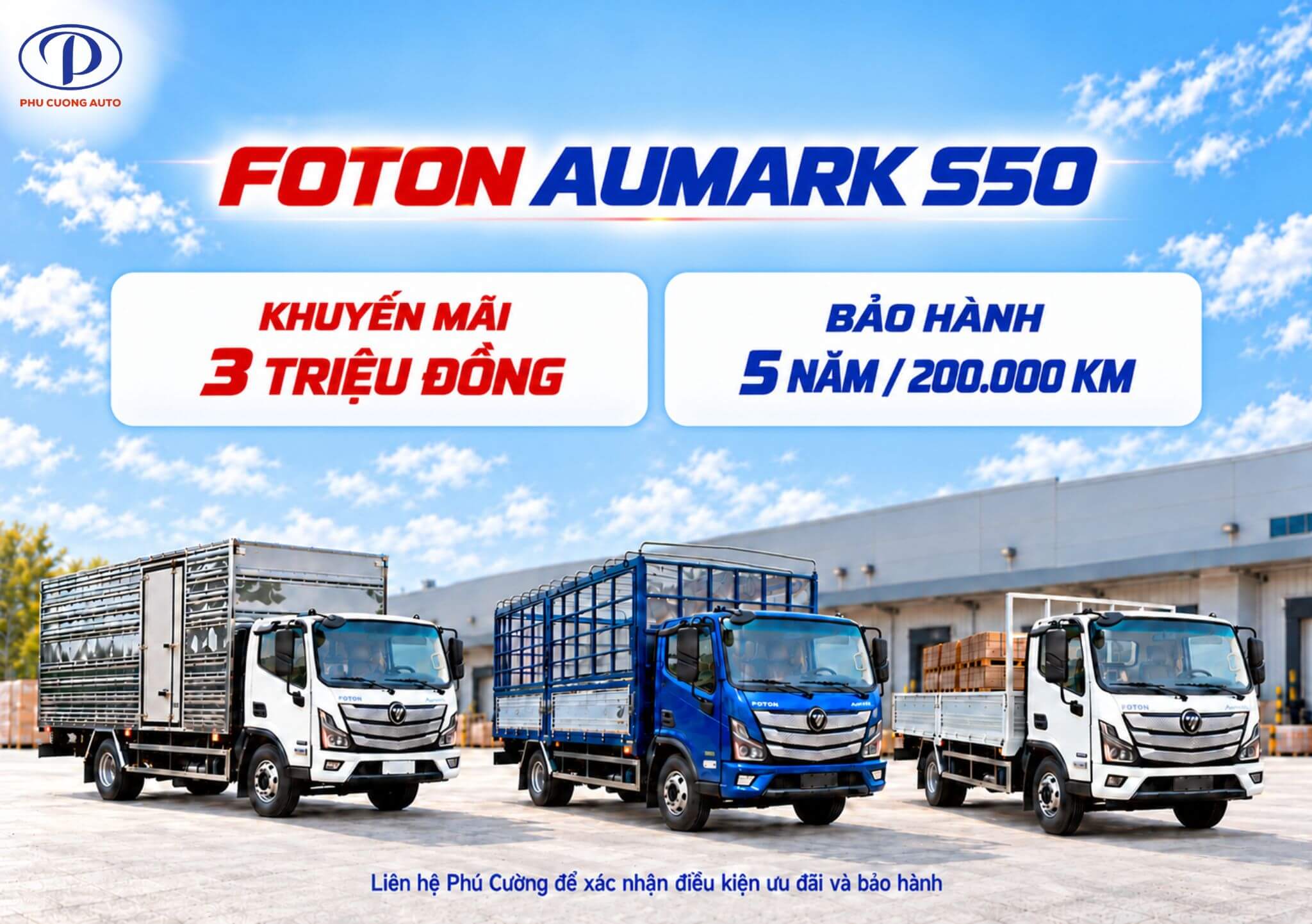 Khuyến mãi 3 triệu đồng tháng 10/2026 và chính sách bảo hành Foton Aumark S50